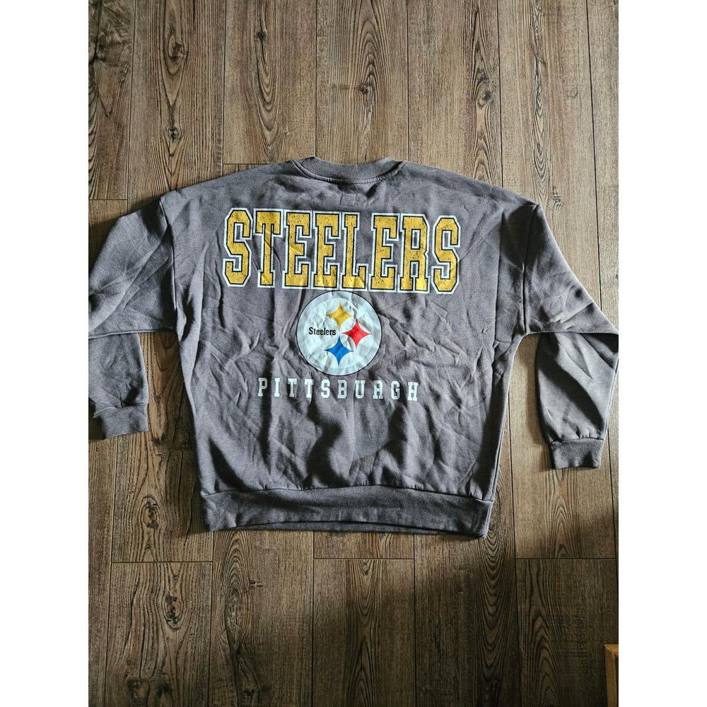 Pittsburgh Steelers Gameday Couture Sweatshirt Gray Size S Unisex